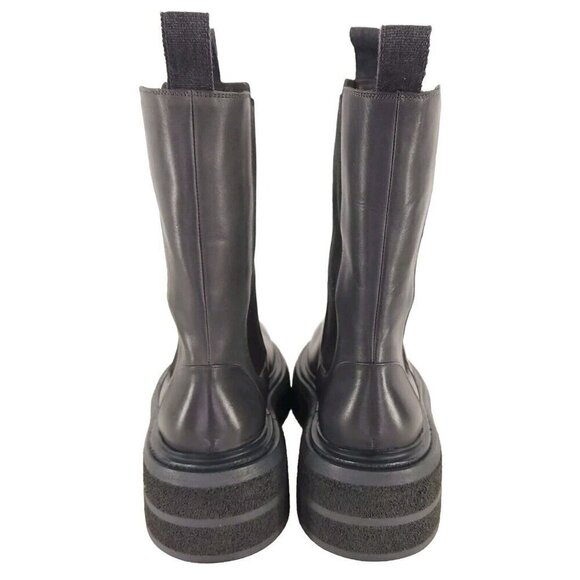 Marsell Zuccone Tronchetto Elast Chelsea Beatle Boots 37.5 7.5 Womens Gray New - Picture 6 of 15